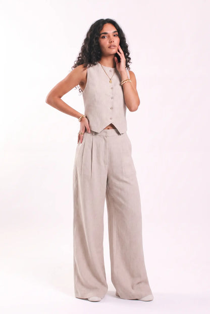 Lenin pleated trousers